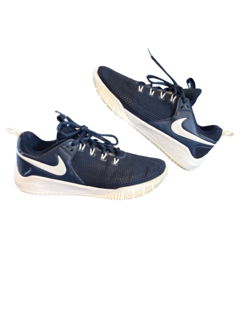 Nike Womens Zoom HyperAce 2 AA0286-400 Navy Blue Lace Up Volleyball Shoes Sz:11